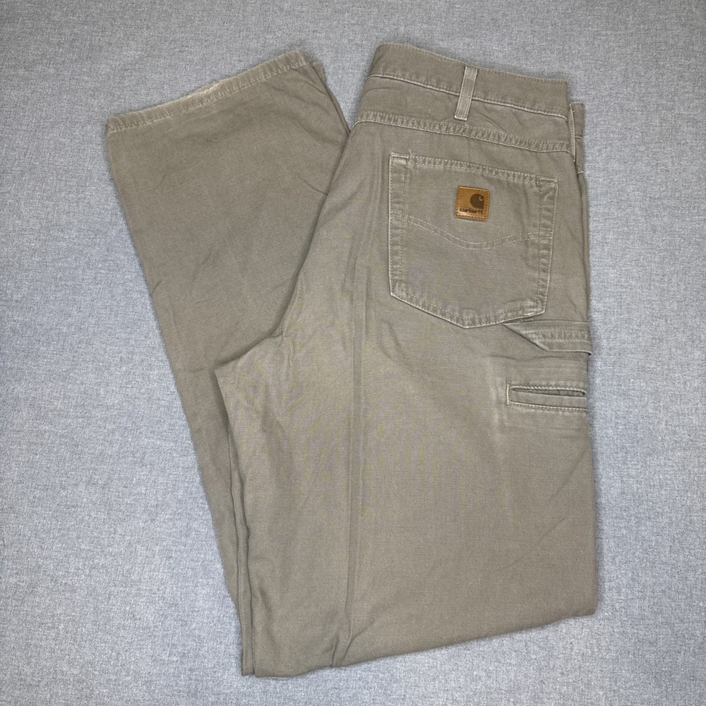 Carhartt B159 MUS Pants Loose Fit Mens 35X34 Carpenter Canvas