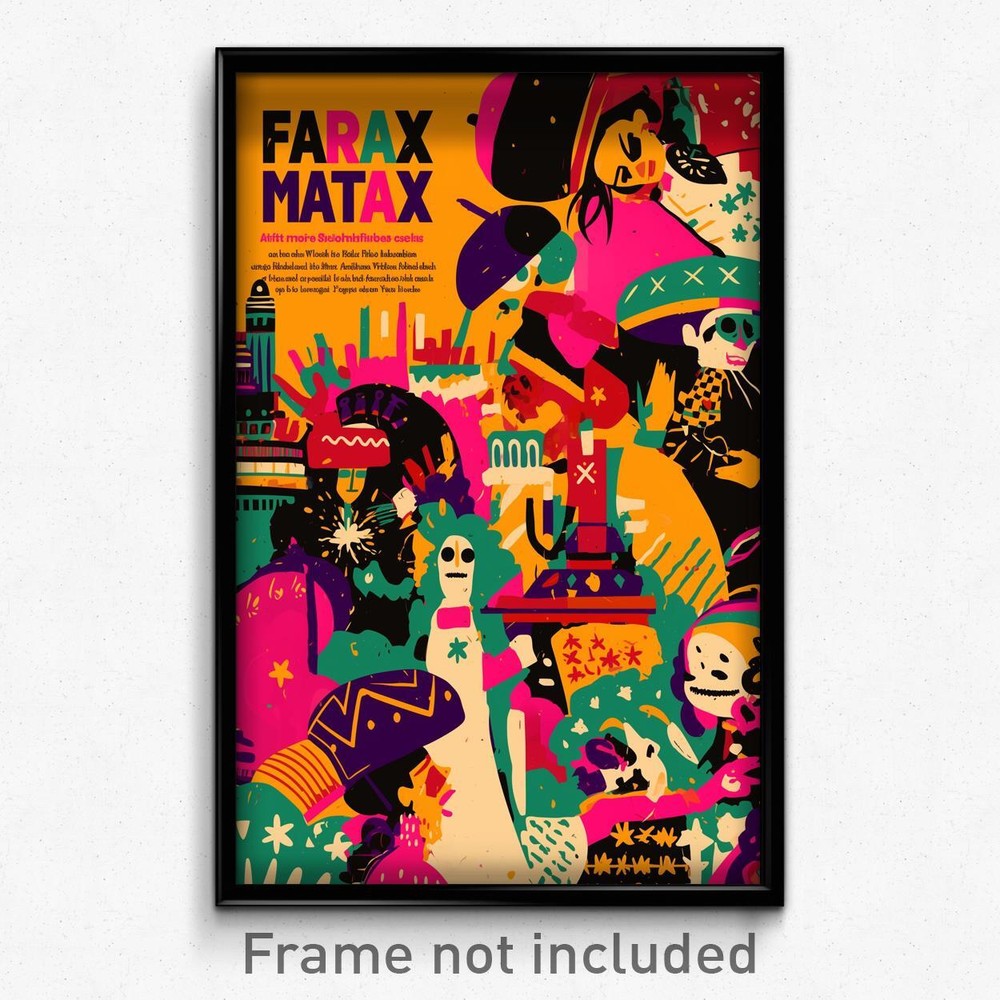 Retro Mexican Film Art Print - Faraway Marketplace Vintage Poster