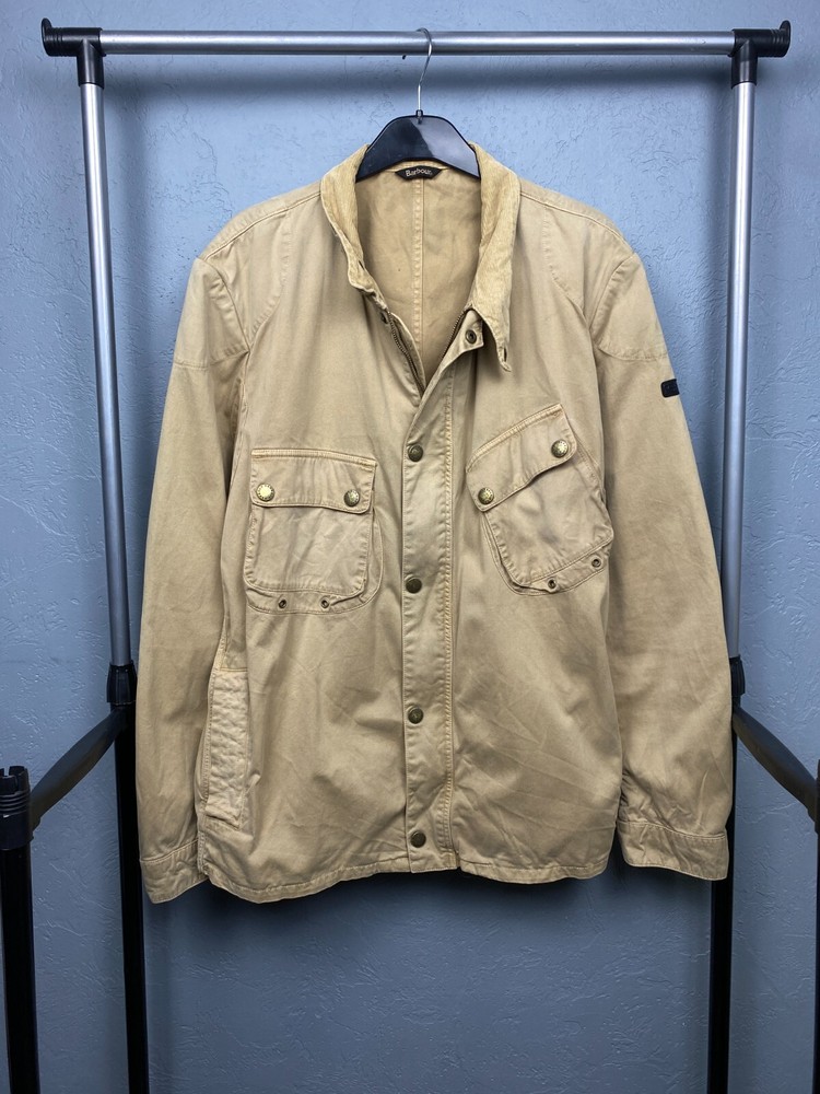 Barbour International Vintage Mens Cotton Jacket Size XXL