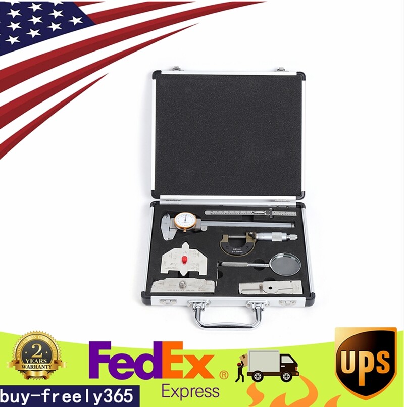 Welding Gauge Inspection Kit Welder Inspection Gauge Tool Test Ruler Box