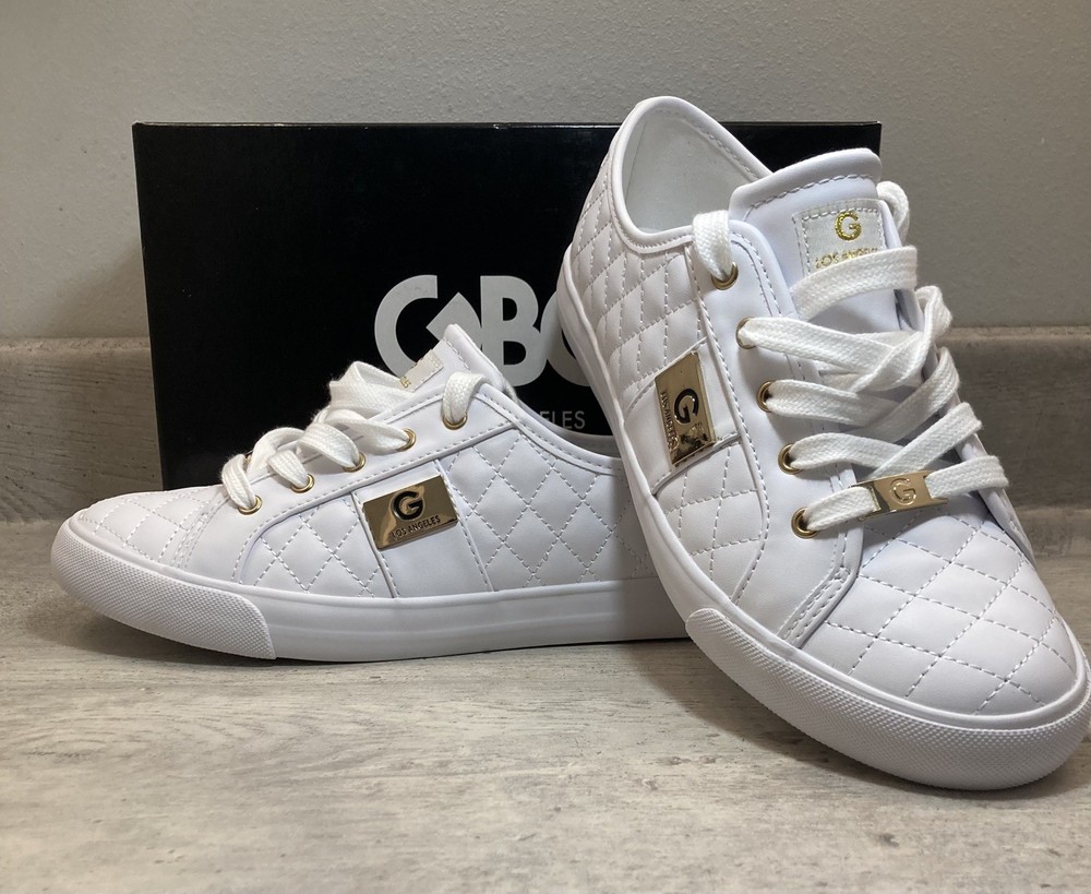 G by Guess GBG Los Angeles Backer Sneaker White Women Shoes Size 10M