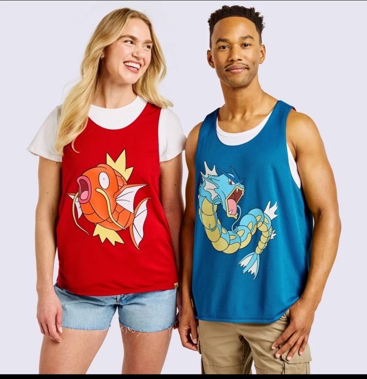 Adult Reversible Jersey Pokemon X Target Magikarp Gyarados SMALL IN HAND