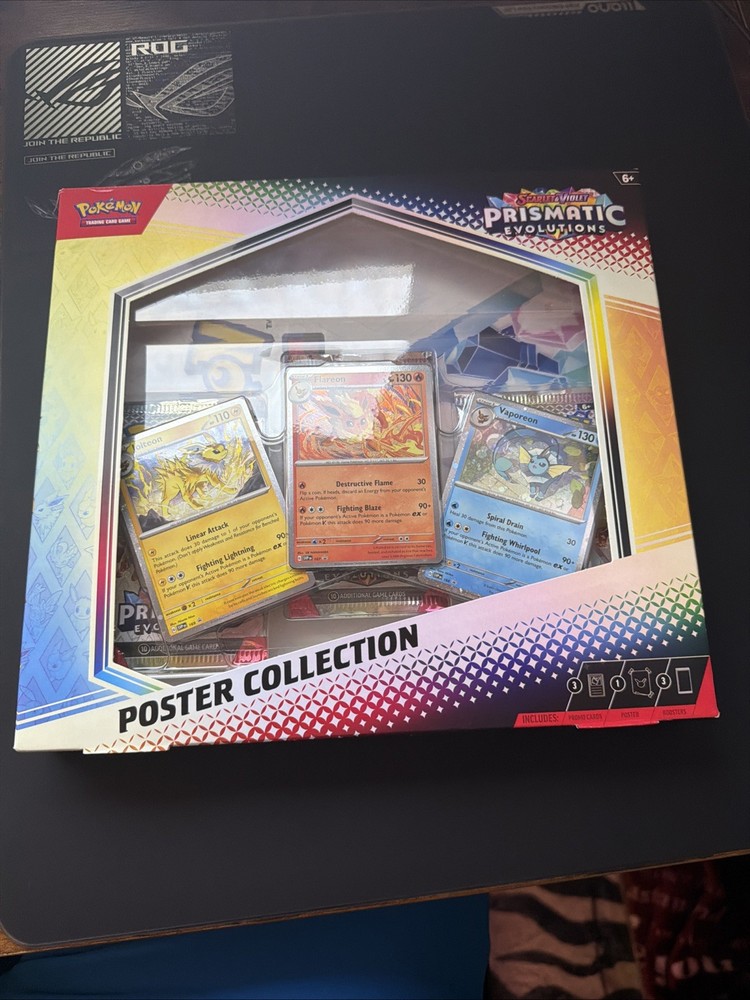 Pokemon TCG Scarlet Violet Prismatic Evolutions PE Poster Collection New Sealed
