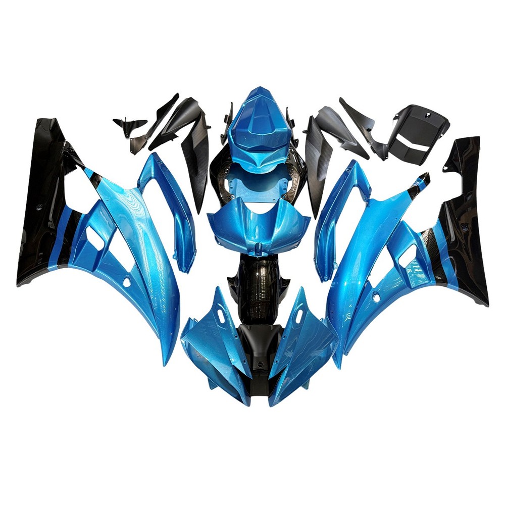ABS Fairing Kit For Yamaha YZF R6 2006 2007 Plastic Fairings Blue Black Bodywork
