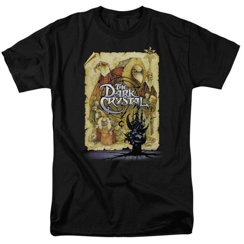 Dark Crystal Vintage 18/1 Black T-Shirt for Adults  