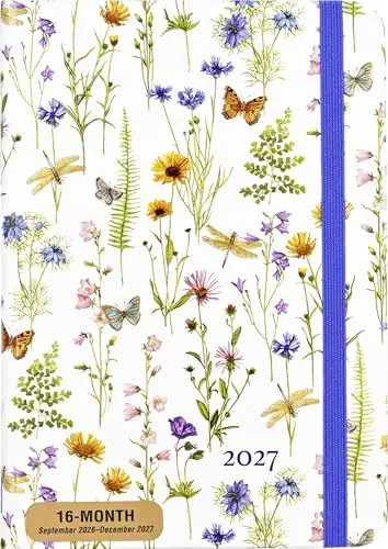 2027 Wildflower Garden Weekly Planner (16 Months, Sept 2026 to Dec 2027) by – Ot
