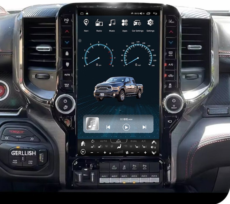 Car Stereo Upgrade For Dodge Ram 1500 2500 3500 2019-2024 Android Radio Carplay