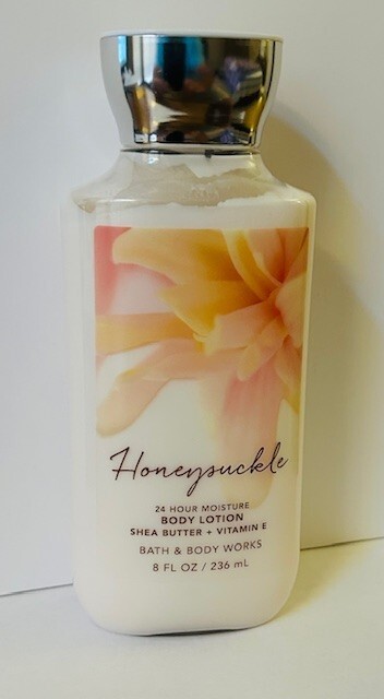 Bath & Body Works Honeysuckle 24H Moisturizing Body Lotion 8 oz Fresh Scent Hydrating Formula