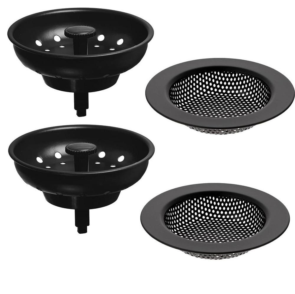 AJOMAN Kitchen Sink Drain Strainer Basket and Stopper for Efficient Cleaning