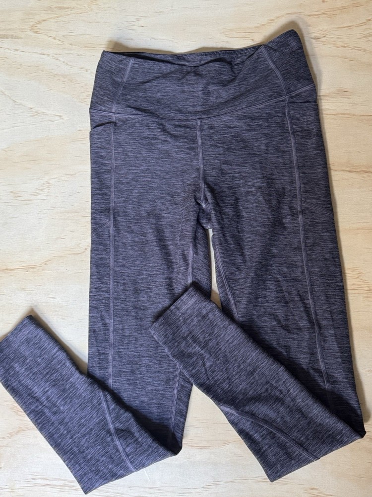 Victoria's Secret High Rise Studio Leggings Women Size 8 With Pockets Grey