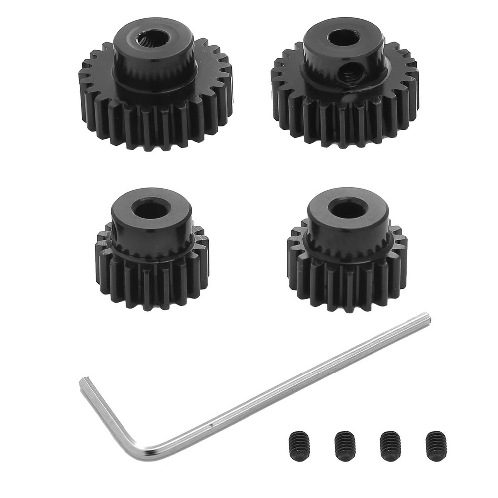 1/10 Scale RC Aluminum Motor Gear for Tamiya TT01 TT02 TB02 TA05 Grasshopper Models