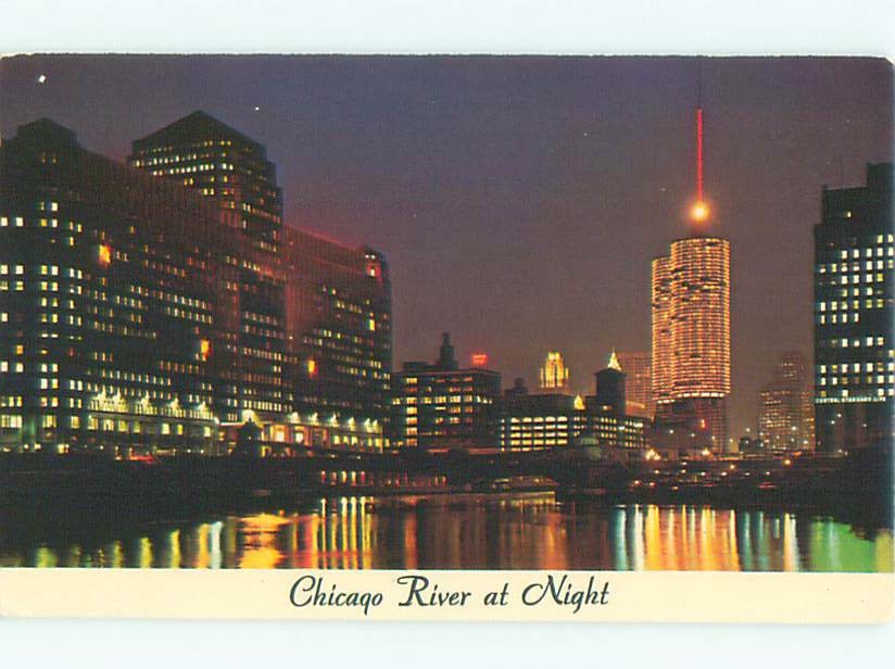 Pre-1980 RIVER SCENE Chicago Illinois IL m/09 AE5807