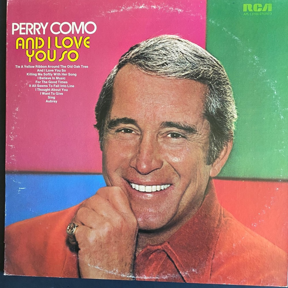 Perry Como – And I Love You So LP Record 1973 RCA Pop Vocal 33⅓ RPM