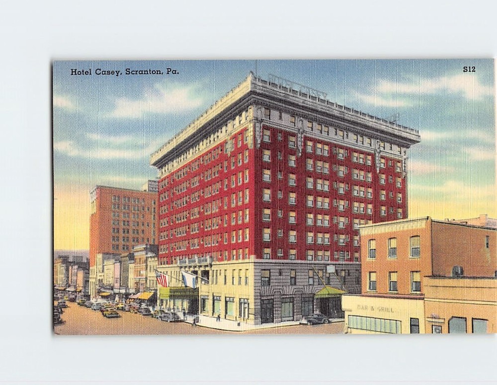Postcard Hotel Casey Scranton Pennsylvania USA