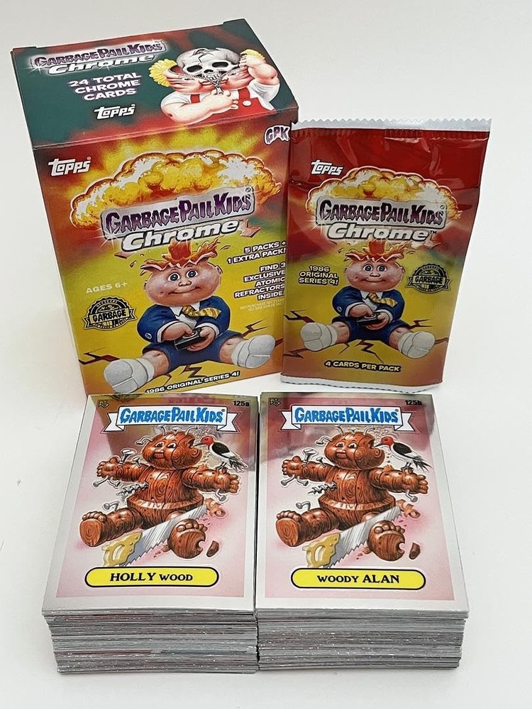 2021 Topps Garbage Pail Kids Chrome Series 4 Full 100-Card Collection