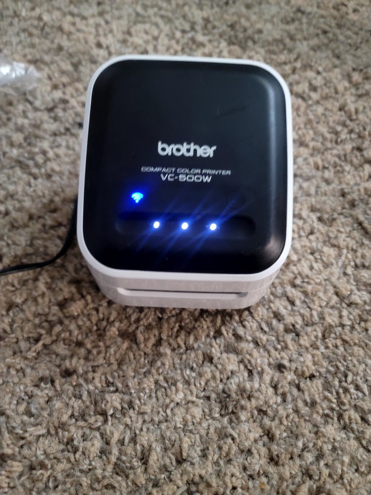 Brother VC500W Versatile Compact Color Label & Photo Printer NO A/C ADAPTER