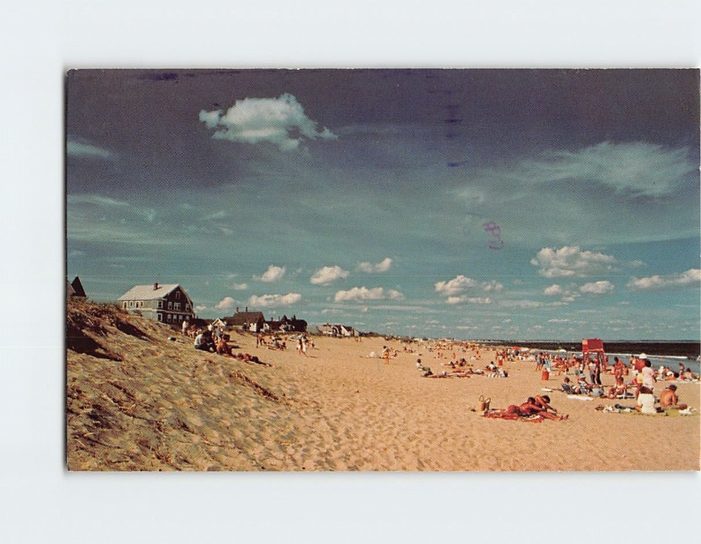 Postcard Beach Scene Ocean Park Maine USA