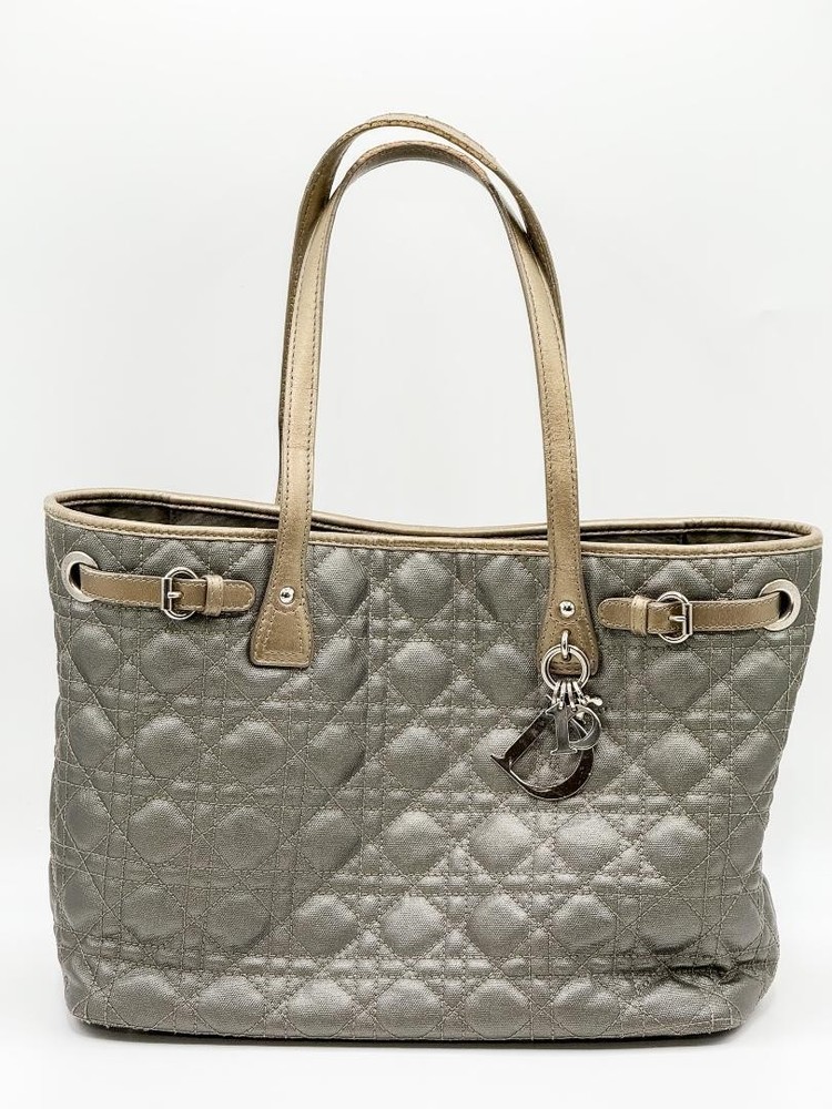 Dior Quilted Shoulder Tote Bag Luxury Preowned Designer Handbag