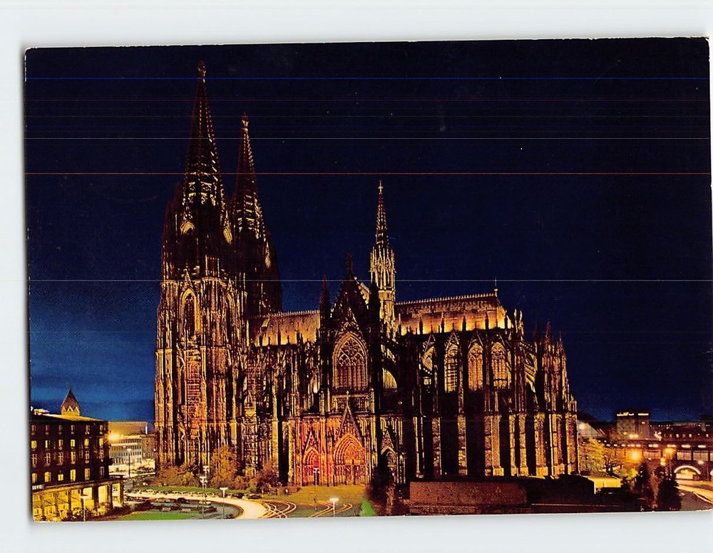 Postcard Cathedral southern side Cologne Germany