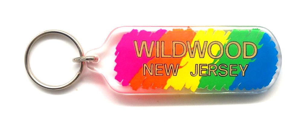 Vintage Wildwood New Jersey Keyring Keychain