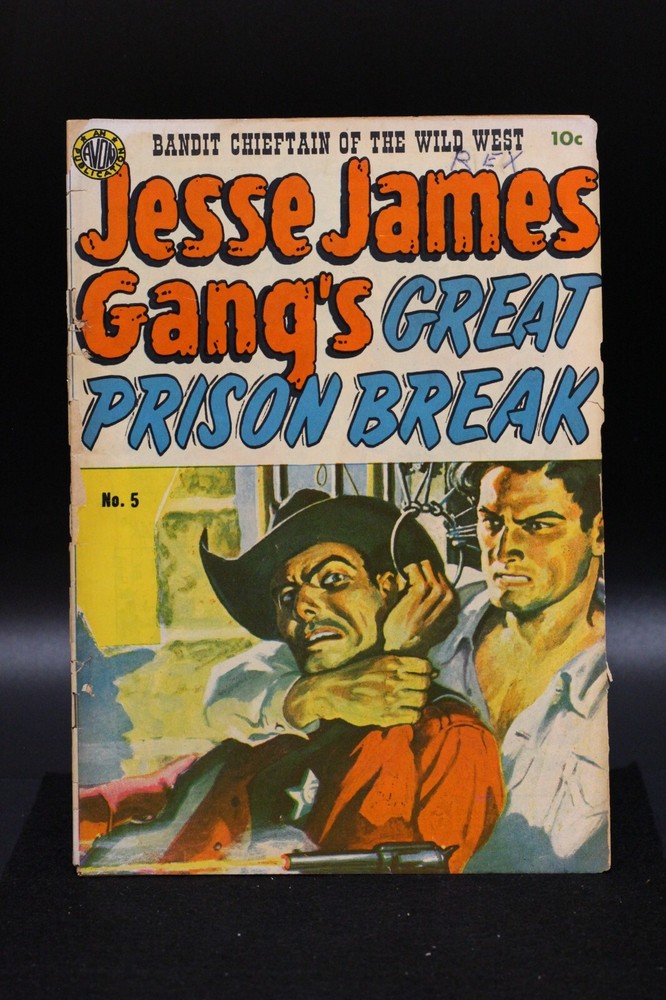 Jesse James (1950) #5 Wally Wood Frontispiece 3 Joe Kubert Stories Avon FR/GD