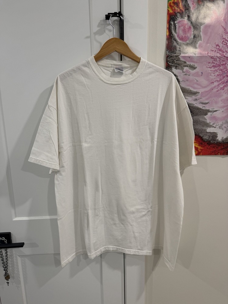 Vintage White Hanes Beefy T Blank T Shirt Size 3XL XXXL