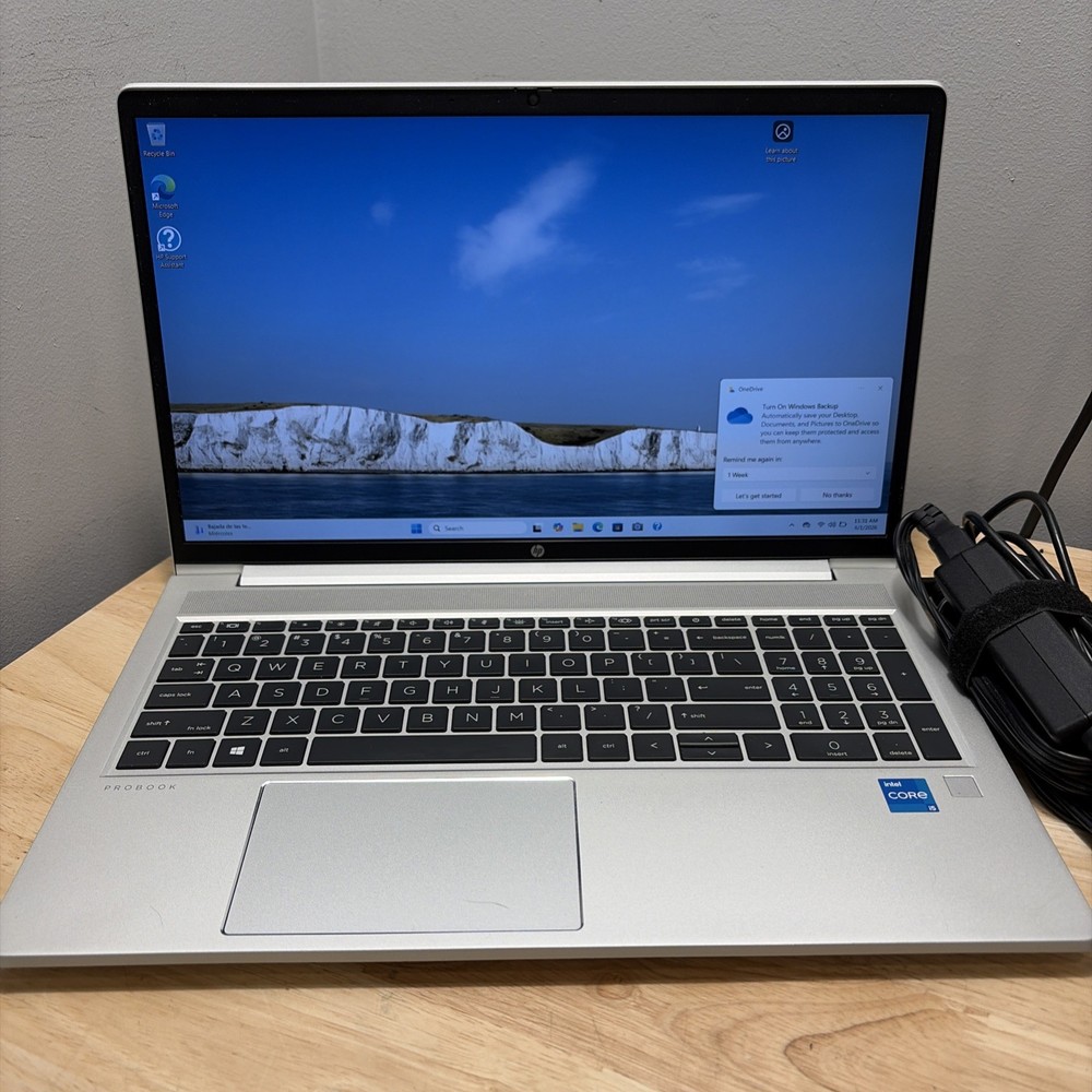 HP ProBook 650 G8 Intel Core I5-1135G7 2.4GHZ 8GB 256GB WCam WiFi Win 11 Cord