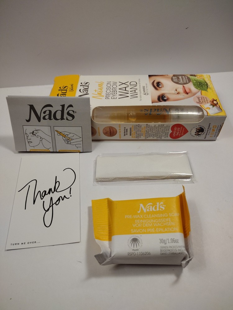 Nads Eyebrow Shaper Wax Kit for Natural Hair Removal Suitable for All Skin Types and Facial Hair