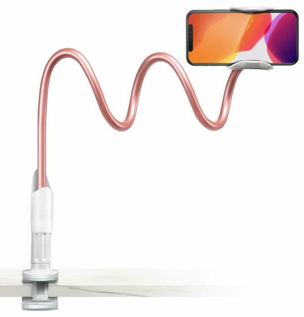 SAIJI Gooseneck Bed Phone Stand - Rose Gold