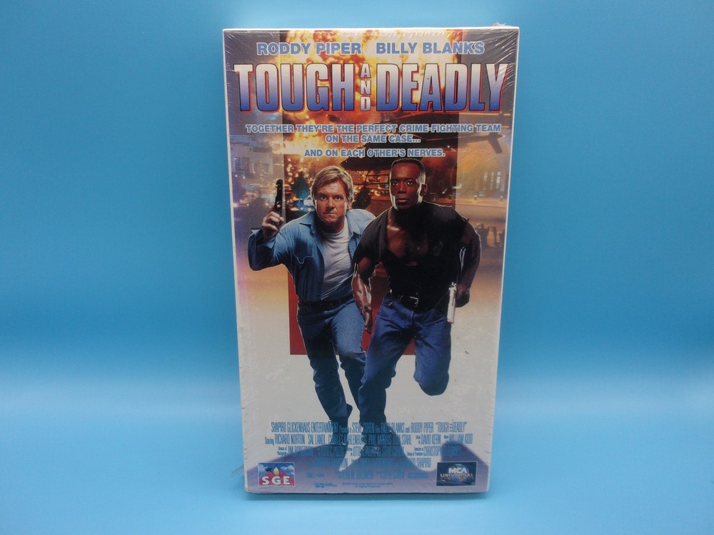 Tough And Deadly ( Vhs 1995 Mca ) Original Seal Opened Roddy Piper Martial Arts