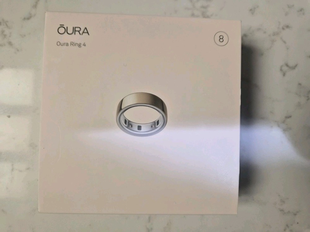 Oura Ring Gen 4, Size 8, Gold
