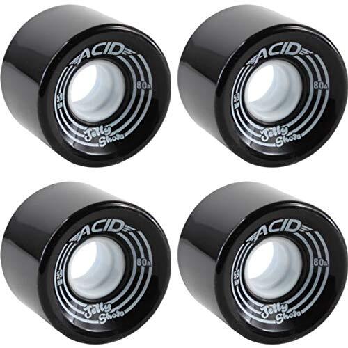 Acid Chemical Wheels Jelly Shots Black Skateboard Wheels - 59mm 80a (Set of 4)