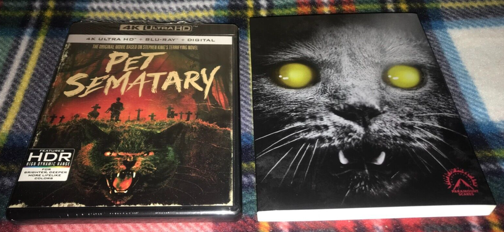 Pet Sematary 1989 4K Blu-ray Digital Brand NEW Sealed w/ P. Scares Slipcover