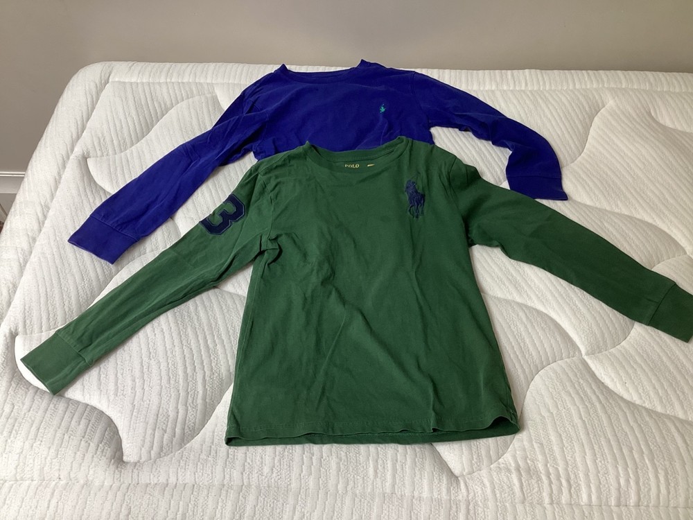 boys polo ralph lauren crew neck cotton t shirt lot size small 8