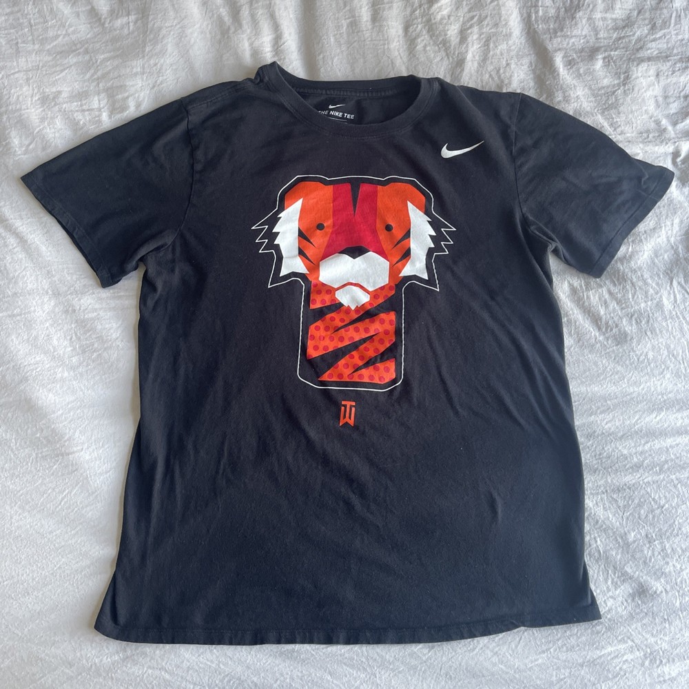 Tiger Woods Nike Mens Medium Frank Logo Golf Masters Grand Slam PGA T Shirt