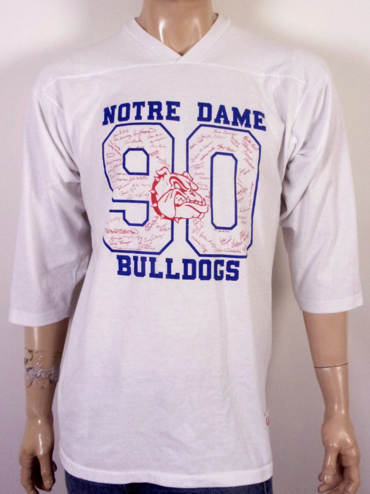 vintage 80s single stitch Miller Notre Dame HS 1990 Football Style T-Shirt XL
