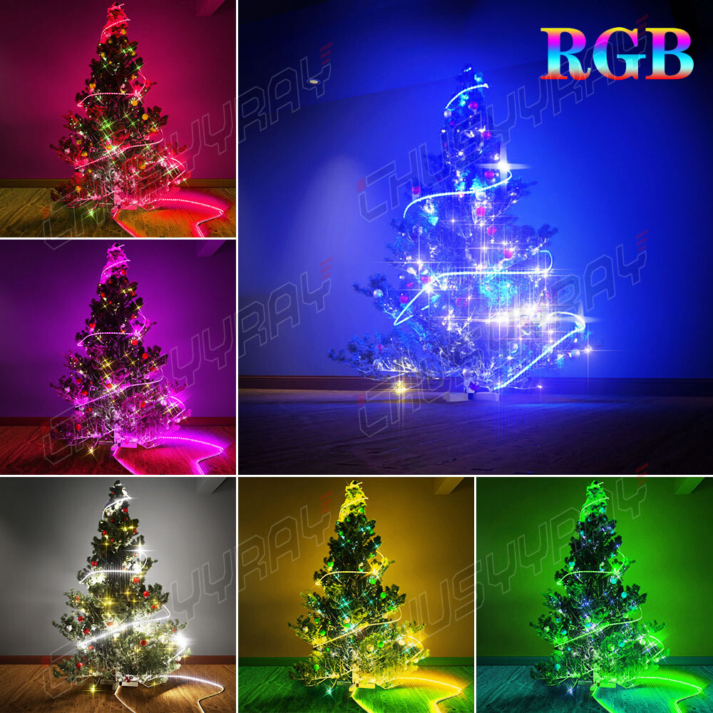 Happy New Year Color LED Strip Lighting kit Christmas Tree Decoration lights