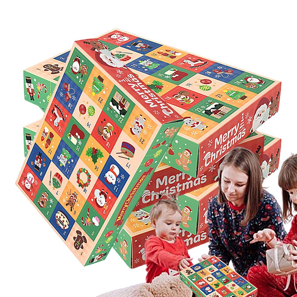 5x Empty Advent Countdown Fillable Calendar Box Empty Advent Countdown Calendar