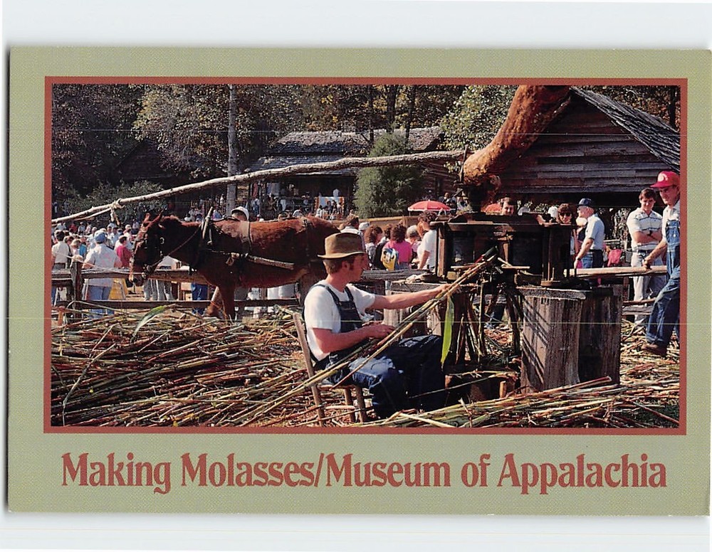 Postcard Making Molasses Museum of Appalachia Tennessee USA