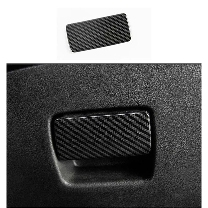 Co-Pilot Storage Box Handle Trim in ABS Carbon Fiber for Cadillac XT5 2016-2020 Models, Durable and Stylish Design