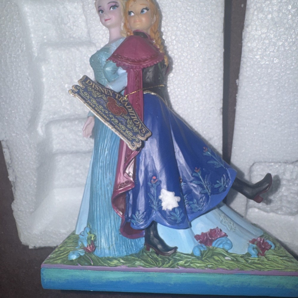 Disney Traditions Frozen Jim Shore Sisters Forever Anna & Elsa  4039079 New