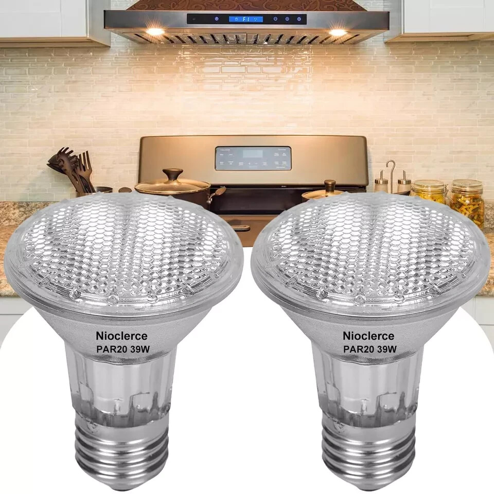 PAR20 Flood 39W 120V 480 Lumens- 2 Pack PAR20 Flood Light Bulbs 2800K Warm Wh...
