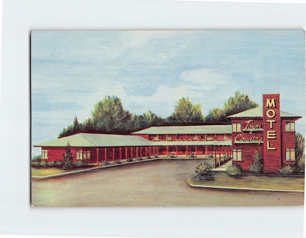 Postcard Town & Country Motel Denver Colorado USA