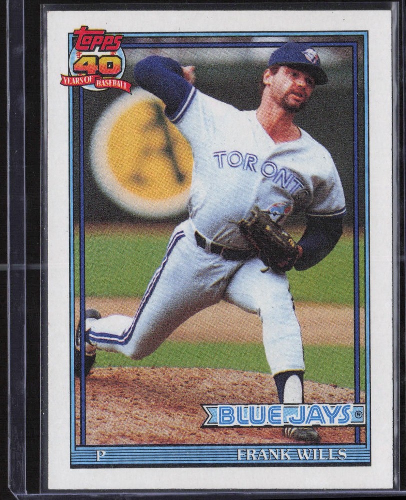 Frank Wills 1991 Topps #213 Toronto Blue Jays