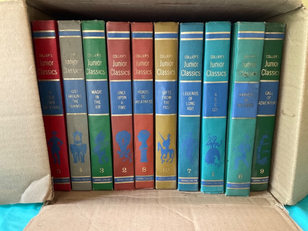 Collier's Junior Classics The Young Folks Shelf of Books Volumes 1-10 1962 Set