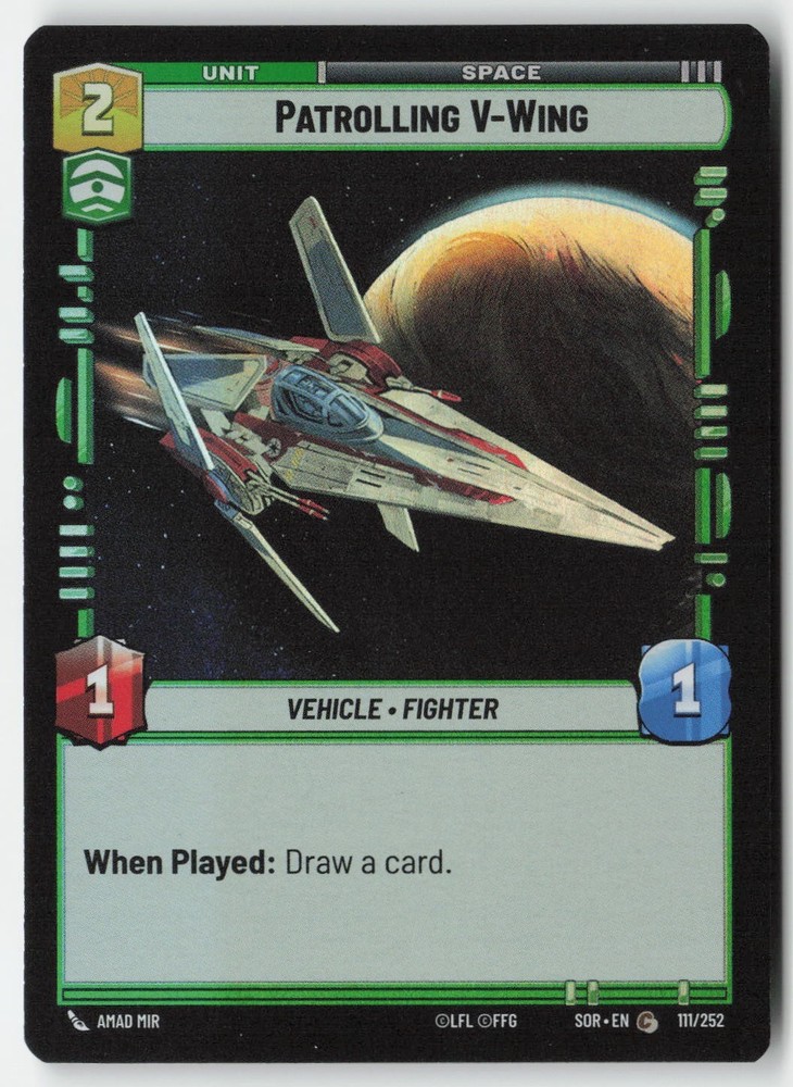 SWU - Patrolling V-Wing SOR 111 Standard Foil