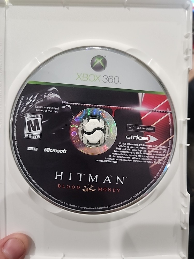 Hitman: Blood Money; Loose (Microsoft Xbox 360, 2006) Disc Only Tested Works