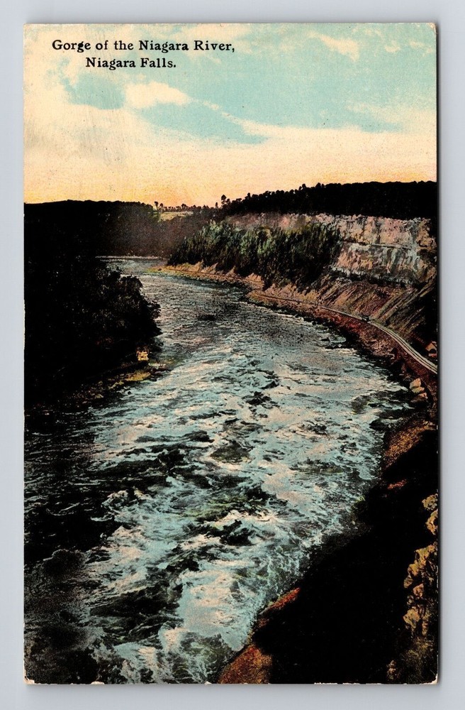 Niagara Falls NY-New York, Gorge the Niagara River, Vintage Postcard