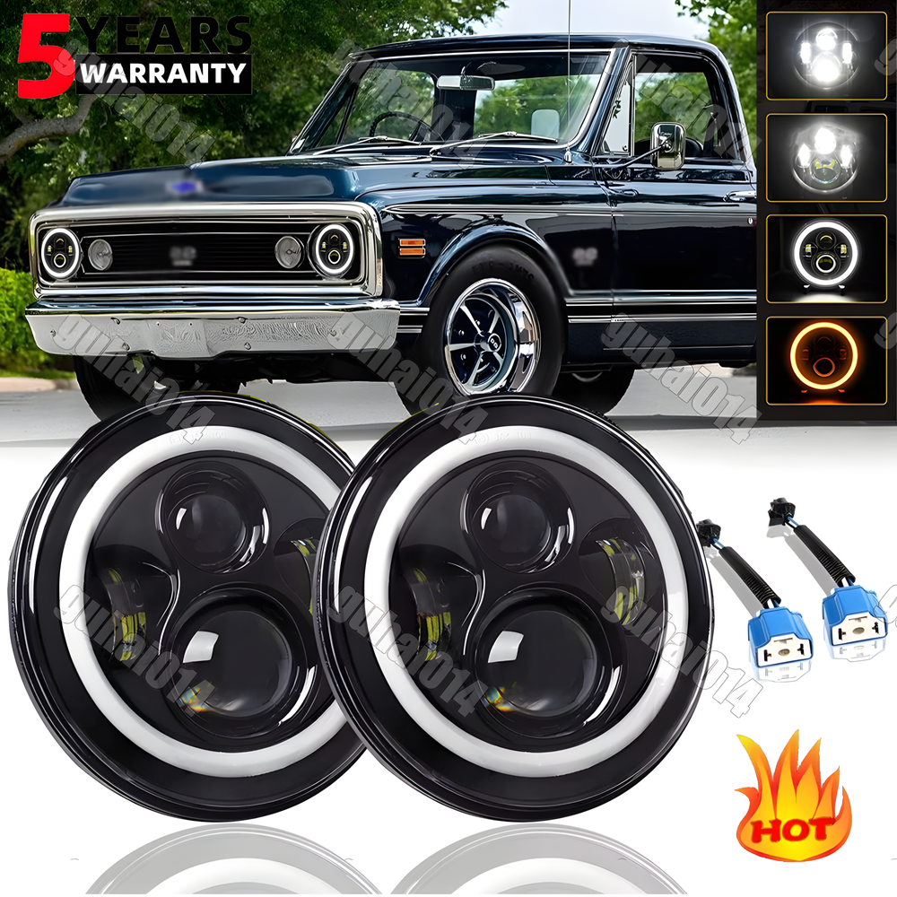 Pair For Chevy C10/20/30 Pickup LUV Nova Vega 7