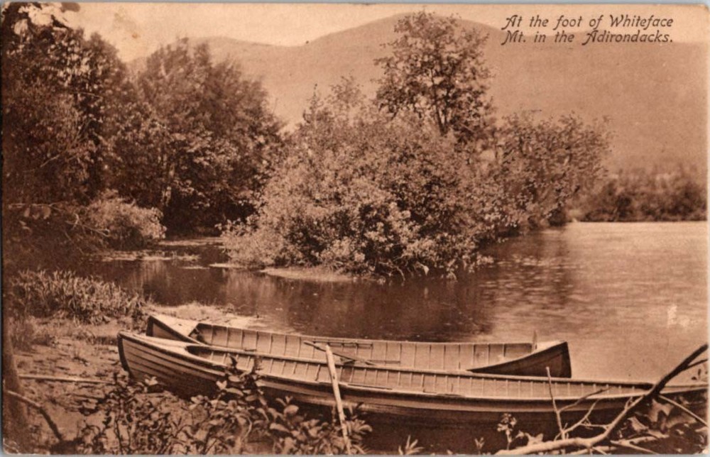 Lake Placid New York NY : BOAT SCENE m/14 BG1497